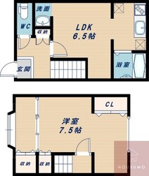 ミーテ江坂の物件間取画像